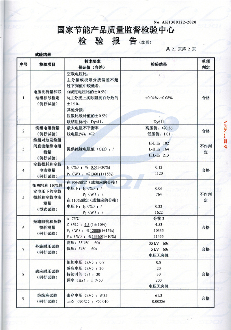 高低压试验报告-S11-1250云浮云浮云浮油浸式变压器-2.jpg